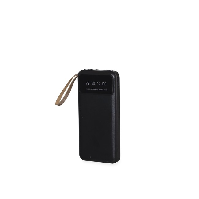 Power bank 10.000mah com lanterna e multissaídas para empresas