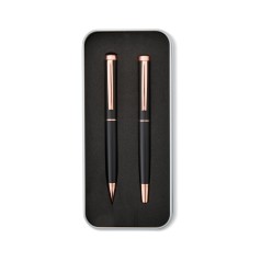 Kit caneta esferográfica e roller promocional
