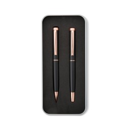 Kit caneta esferográfica e roller promocional