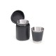 Kit copo inox 50ml 4 peças com logotipo