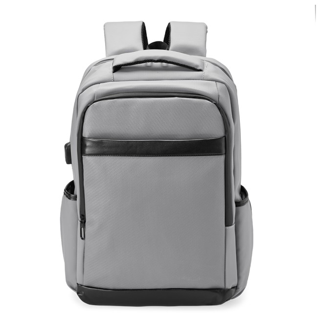 Mochila couro sintético usb 26l para brinde