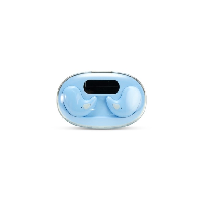 Fone de ouvido bluetooth com case carregador com logotipo