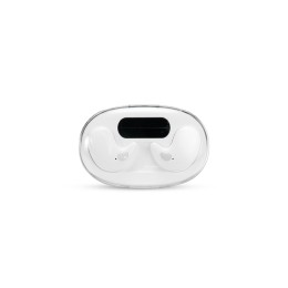 Fone de ouvido bluetooth com case carregador com logotipo