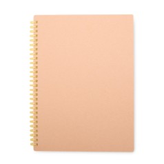 Caderno kraft com logotipo