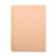 Caderno kraft com logotipo