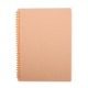 Caderno kraft com logotipo