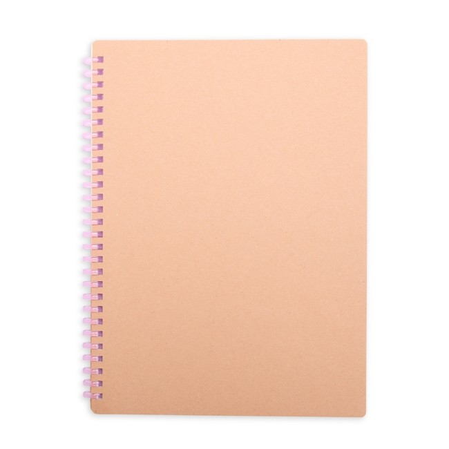 Caderno kraft com logotipo