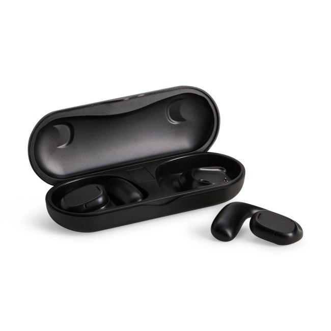 Fone de ouvido bluetooth com case carregador promocional