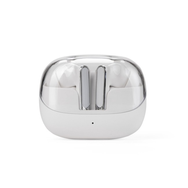 Fone de ouvido bluetooth com case carregador personalizado