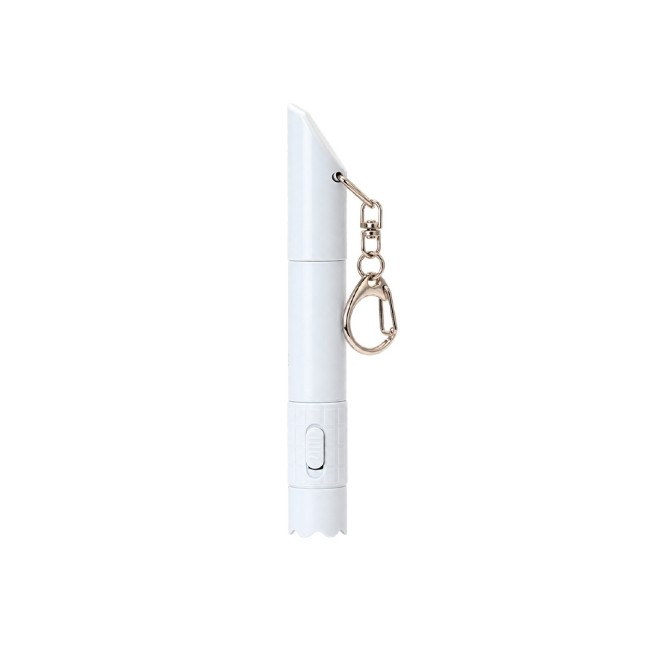 Caneta chaveiro com led e apito personalizado