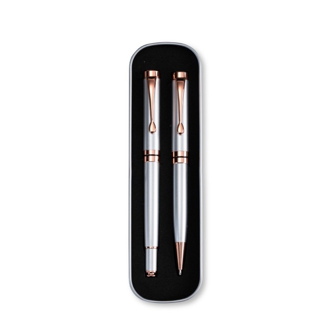 Conjunto canetas executivas 2 peças para brinde