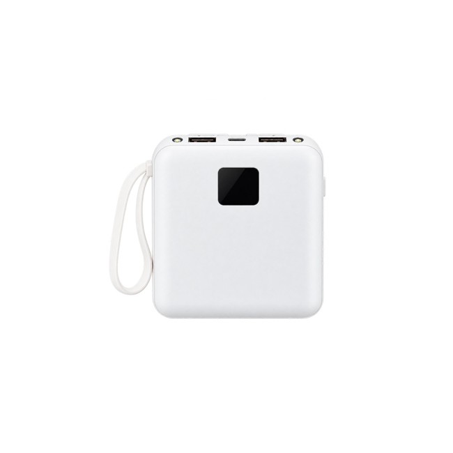 Power bank 10.000mah com lanterna e multissaídas para empresas