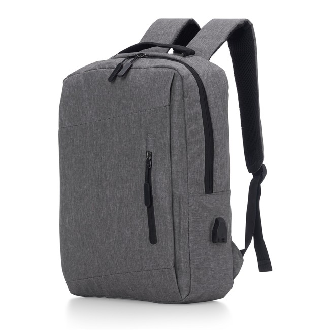 Mochila de nylon usb 17l com logotipo