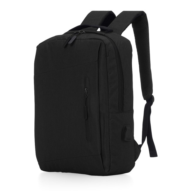 Mochila de nylon usb 17l com logotipo