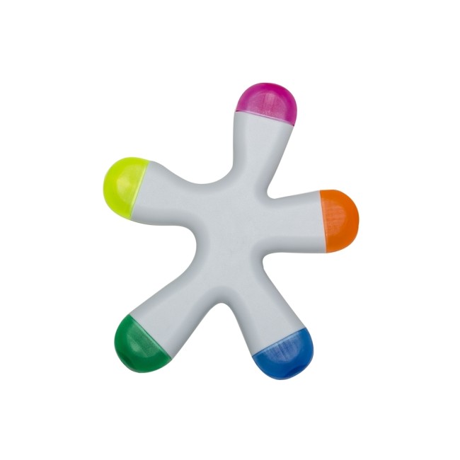 Marca texto splash com 5 cores  personalizado
