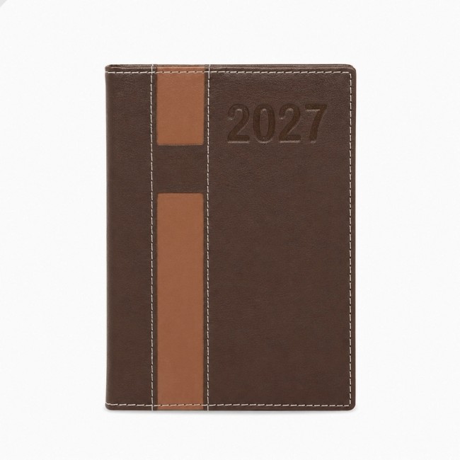 Agenda diária 2027 com sua marca