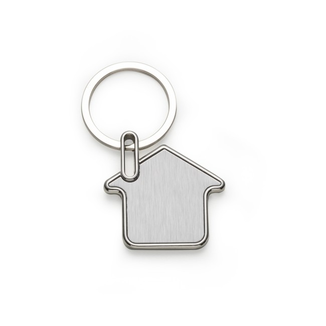 Chaveiro de metal formato casa  para brinde