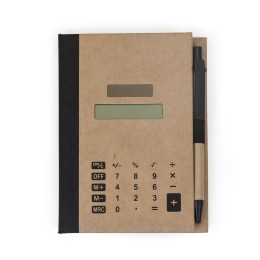 Bloco de anot. com autoadesivos e calculadora com logotipo