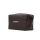 Necessaire puff matelassê com detalhe prata com logotipo