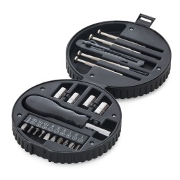 Kit ferramenta com estojo formato pneu  promocional