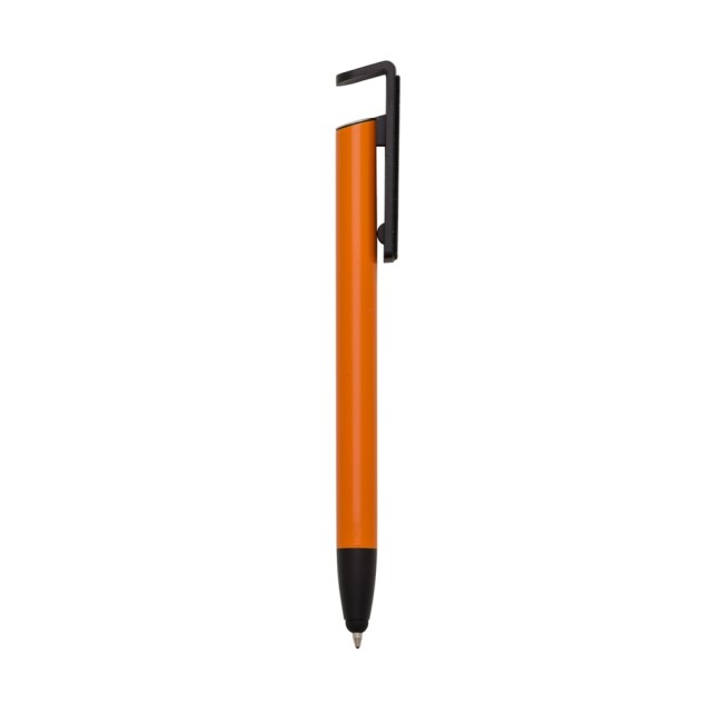 Caneta base celular com limpador de tela e porta touch para brinde