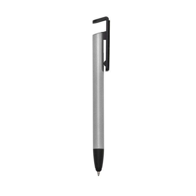 Caneta base celular com limpador de tela e porta touch para brinde