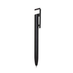 Caneta base celular com limpador de tela e porta touch  para brinde