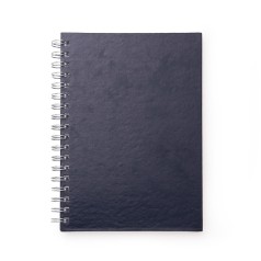 Caderno com capa de couro sintético 17 x 24cm para empresas