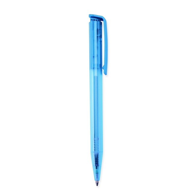 Caneta plástica com logotipo
