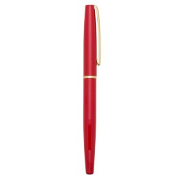 Caneta roller de metal com 1 anel  com logotipo