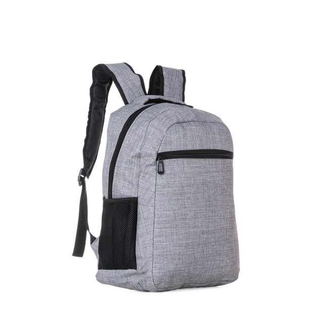 Mochila poliéster com logotipo