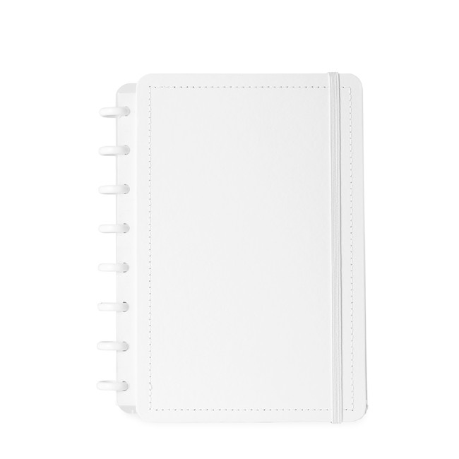 Caderno disco kraft promocional