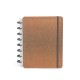 Caderno disco kraft promocional