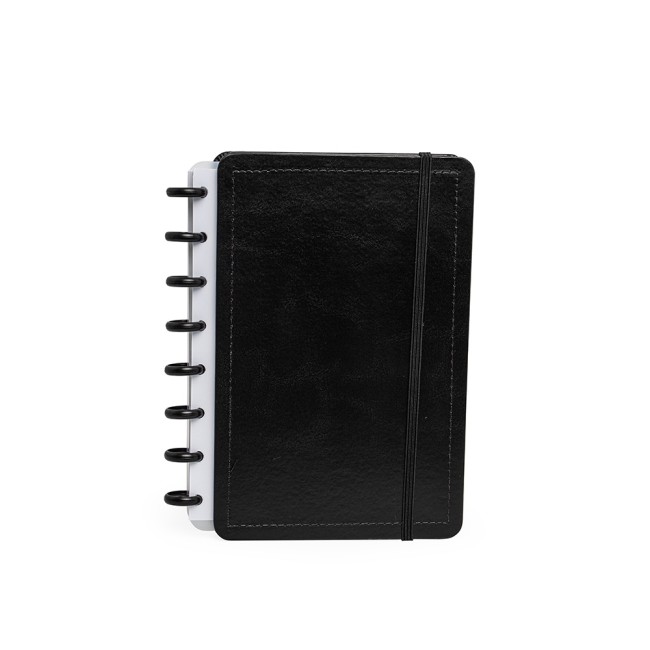 Caderno disco kraft promocional