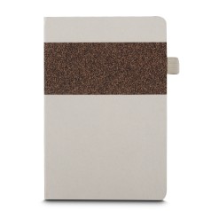 Caderno fibra de cana e café personalizado