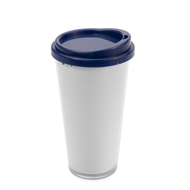 Copo plástico duplo 400ml para empresas