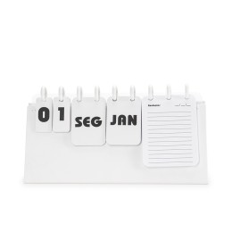 Calendário permanente de mesa disco com logotipo