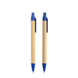 Kit ecológico caneta e lapiseira papelão com logotipo