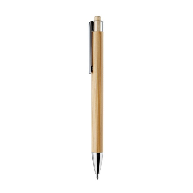 Caneta ecológica bambu com logotipo