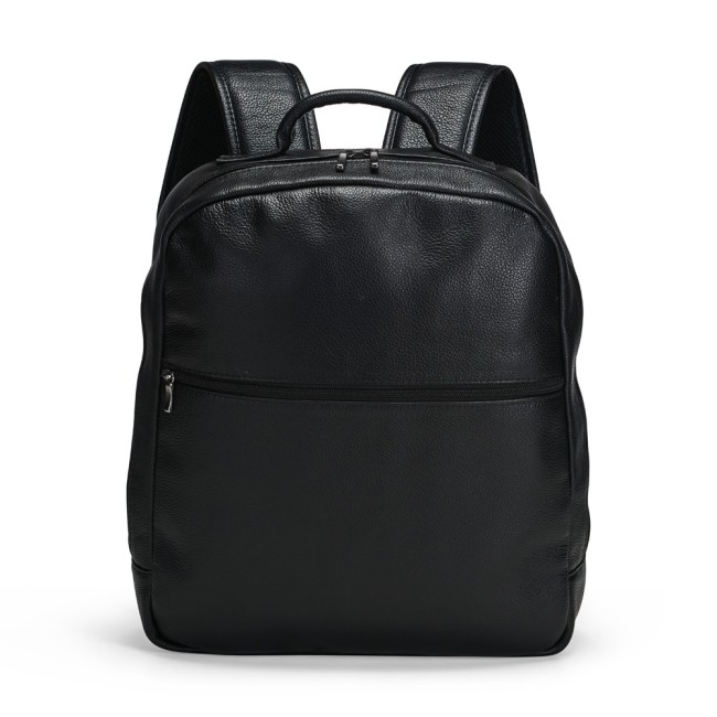 Mochila couro legítimo 14l com logotipo