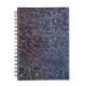 Caderno holográfico com pauta para brinde
