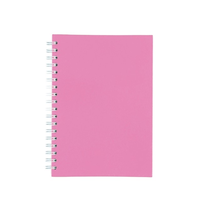 Caderno capa fosca com pauta com logotipo