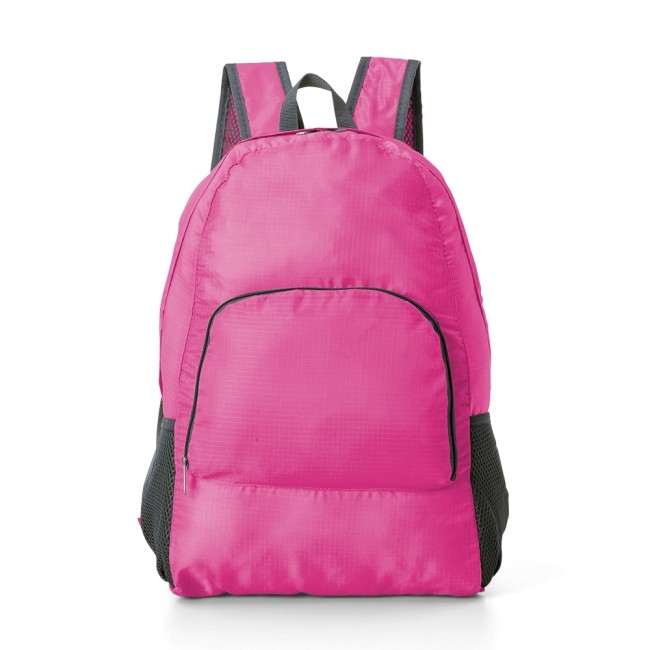 Mochila de nylon dobrável 21l com logotipo