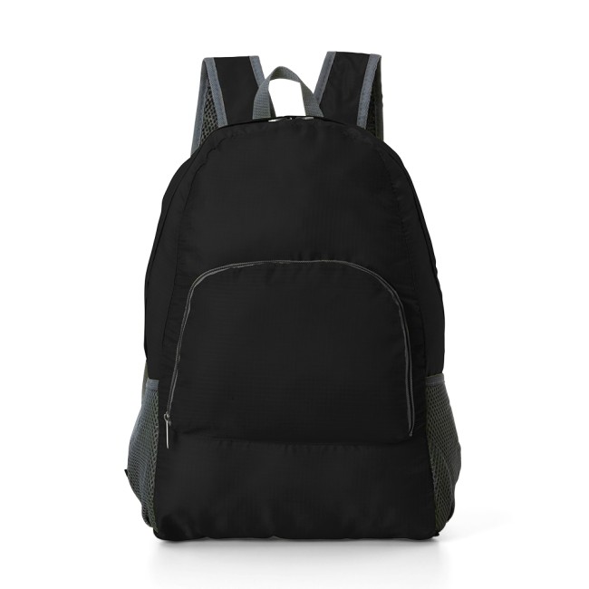 Mochila de nylon dobrável 21l com logotipo