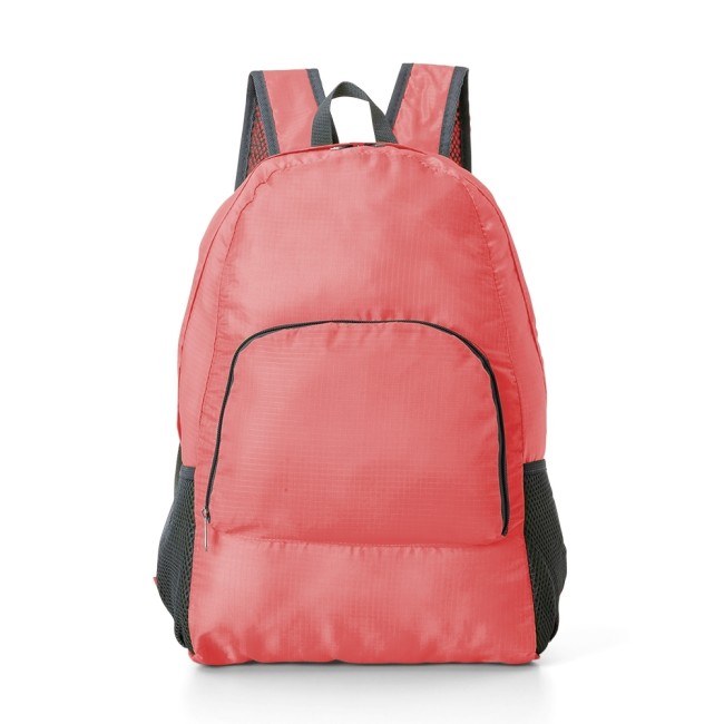 Mochila de nylon dobrável 21l com logotipo