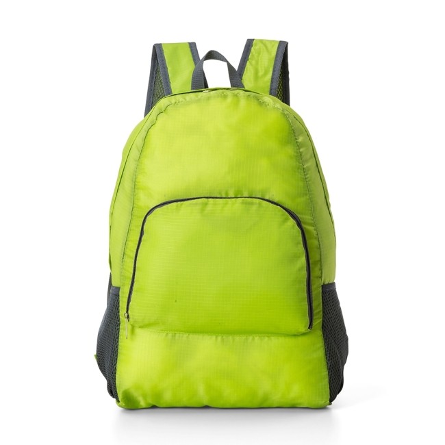 Mochila de nylon dobrável 21l com logotipo