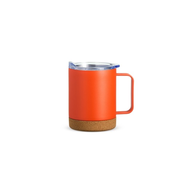 Caneca térmica com cortiça de 400ml personalizado
