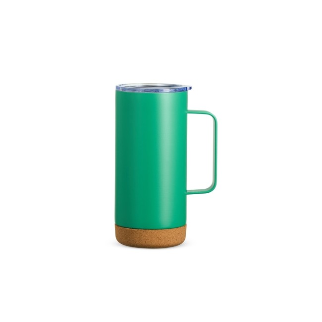 Caneca térmica com cortiça de 500ml para empresas