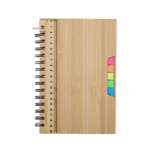 Caderno A5 bambu promocional