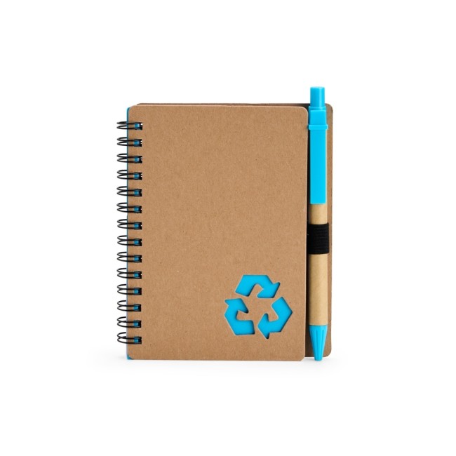 Caderno ecológico com caneta promocional